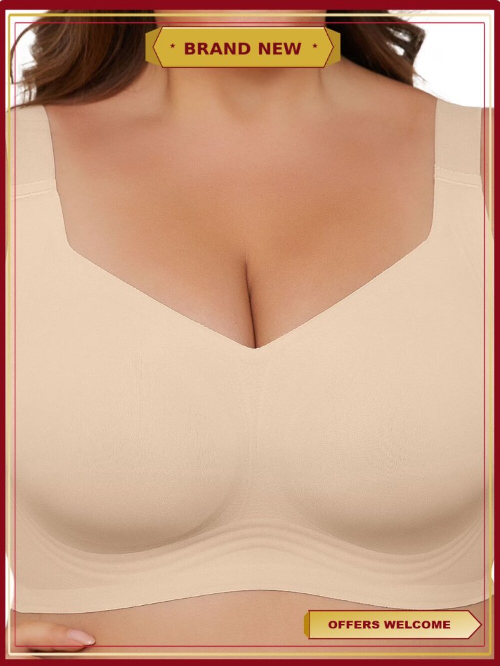 Wireless Bras for Women Full Coverage Seamless No Underwire Comfort Everyday